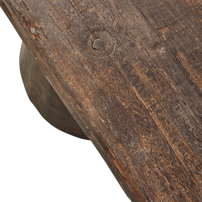 Woood Clyde bankje hout donkerbruin