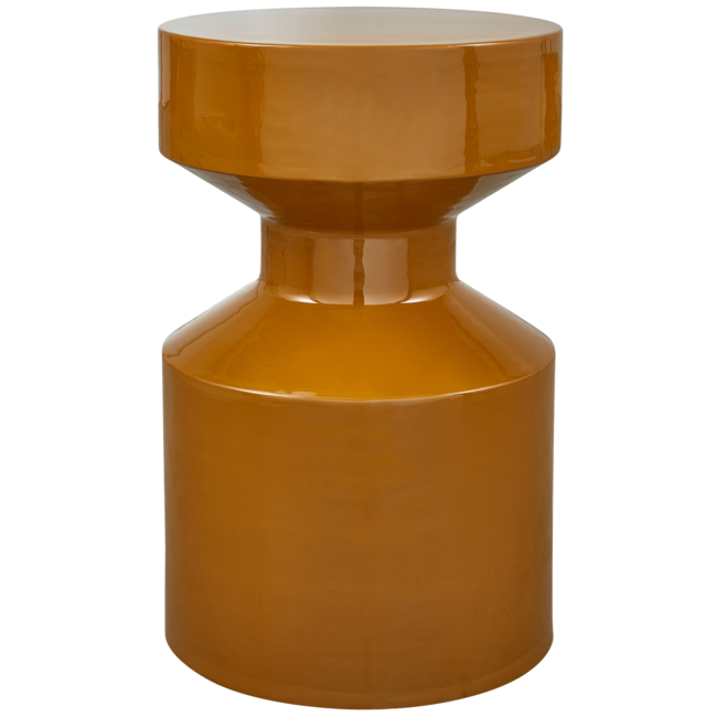 Woood Ferry bijzettafel metaal honinggeel