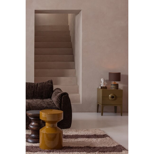 Woood Ferry bijzettafel metaal honinggeel