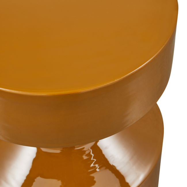 Woood Ferry bijzettafel metaal honinggeel