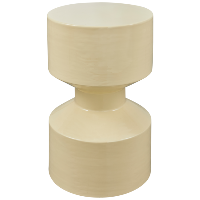 Woood Hidde bijzettafel metaal geel