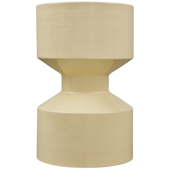 Woood Hidde bijzettafel metaal geel