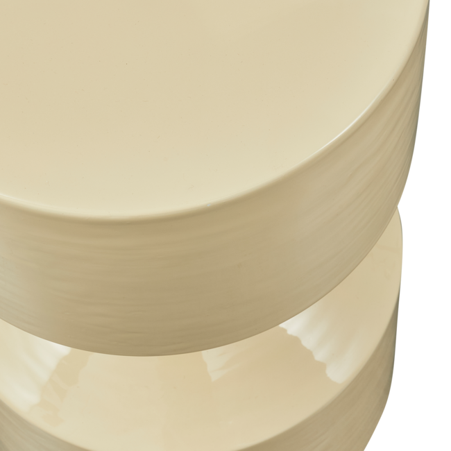 Woood Hidde bijzettafel metaal geel