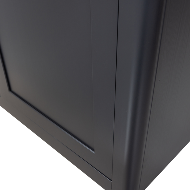 Woood Gunnar buffetkast grenen matzwart/mud [fsc]