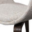 Woood Yossi eetkamerstoel naturel met houten poot donkerbruin