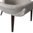 Woood Yossi eetkamerstoel naturel met houten poot donkerbruin