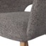 Woood Murat eetkamerstoel taupe met houten poot naturel