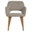 Woood Murat eetkamerstoel naturel met houten poot naturel