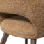 Woood Murat eetkamerstoel geel met houten poot mystic brown