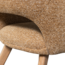 Woood Murat eetkamerstoel geel met houten poot naturel