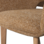 Woood Murat eetkamerstoel geel met houten poot naturel