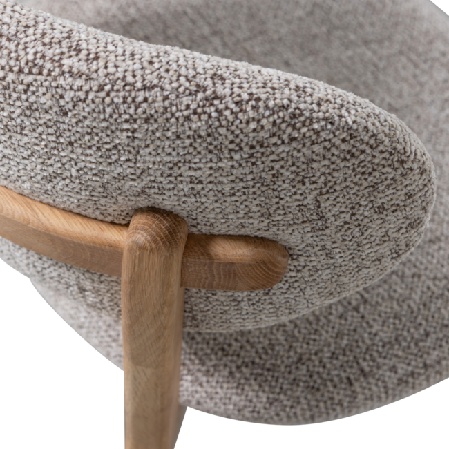 Woood Udar eetkamerstoel met houten frame naturel