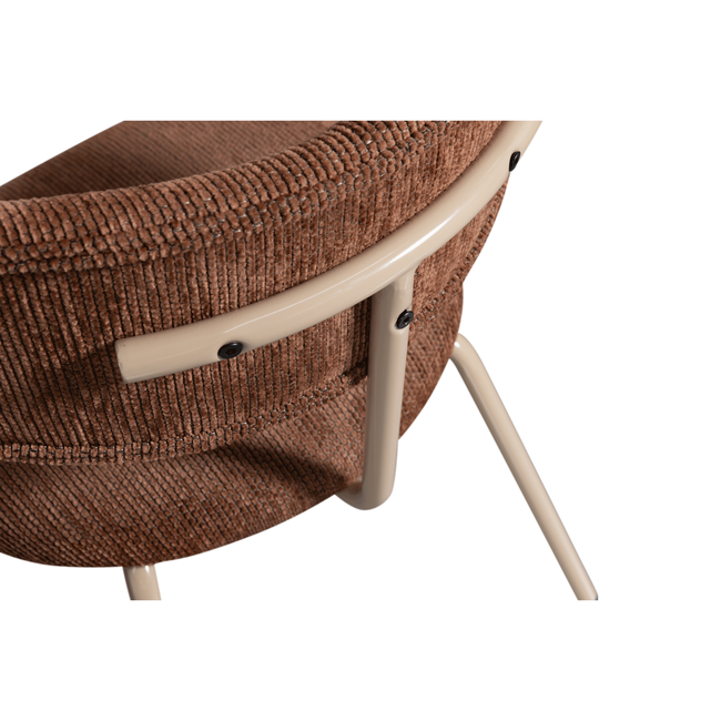 Woood Travis eetkamerstoel bruin