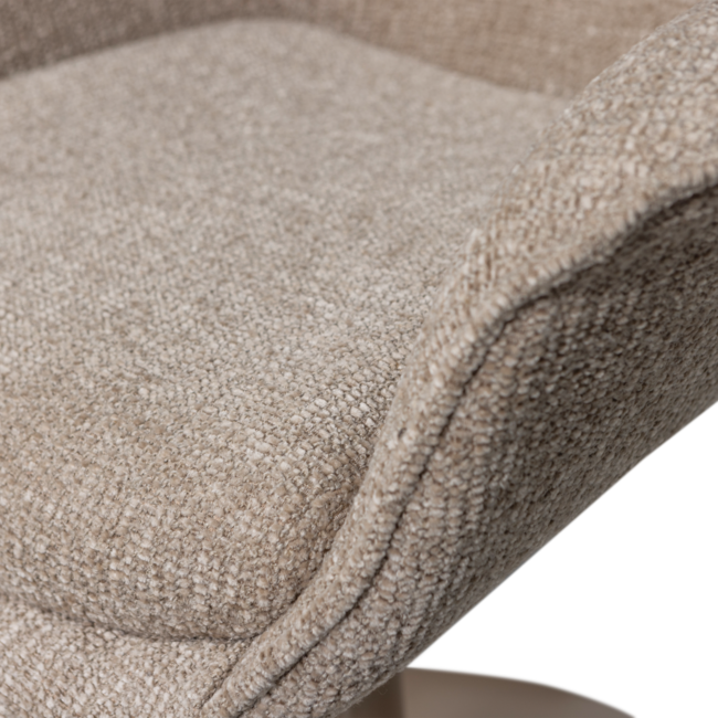 Woood Marten in hoogte verstelbare eetkamerstoel zand