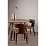 Woood Permit eetkamerstoel leerlook cognac