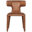 Woood Permit eetkamerstoel leerlook cognac