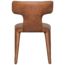 Woood Permit eetkamerstoel leerlook cognac
