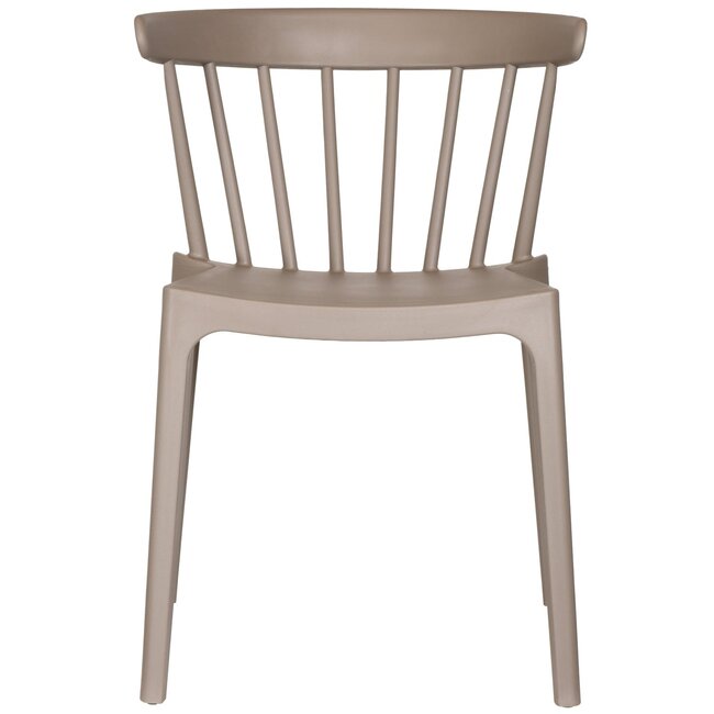 Woood Bliss tuinstoel met spijlen kunststof taupe
