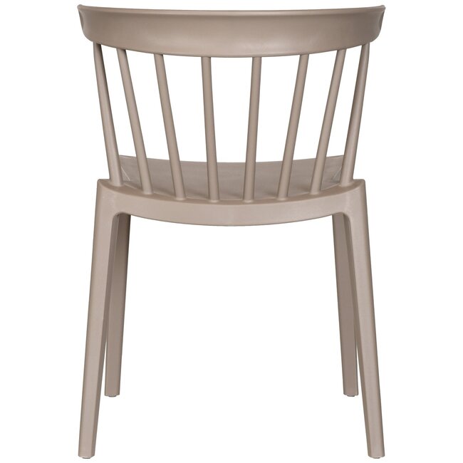 Woood Bliss tuinstoel met spijlen kunststof taupe