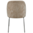 BePureHome Vogue eetkamerstoel 3d chenille zand chrome poot