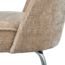 BePureHome Vogue eetkamerstoel 3d chenille zand chrome poot