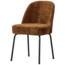 BePureHome Vogue eetkamerstoel 3d chenille middenbruin