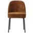 Woood Vogue eetkamerstoel 3d chenille middenbruin