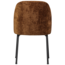 Woood Vogue eetkamerstoel 3d chenille middenbruin