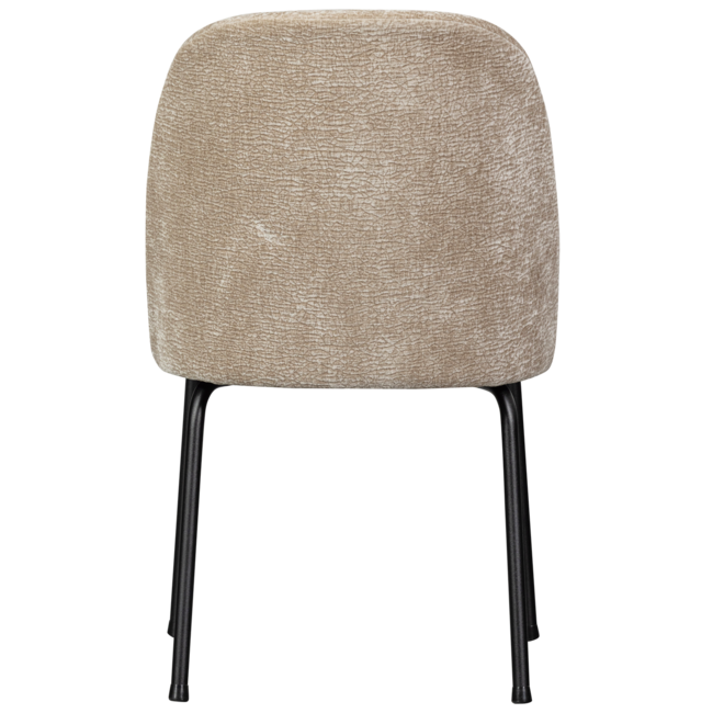 Woood Vogue eetkamerstoel 3d chenille zand