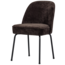 Woood Vogue eetkamerstoel 3d chenille donkerbruin