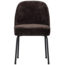 Woood Vogue eetkamerstoel 3d chenille donkerbruin