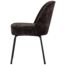 Woood Vogue eetkamerstoel 3d chenille donkerbruin