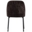 Woood Vogue eetkamerstoel 3d chenille donkerbruin