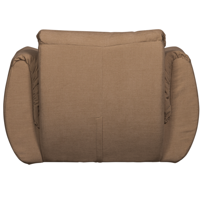 Woood Baggy draaifauteuil geweven chenille bruin