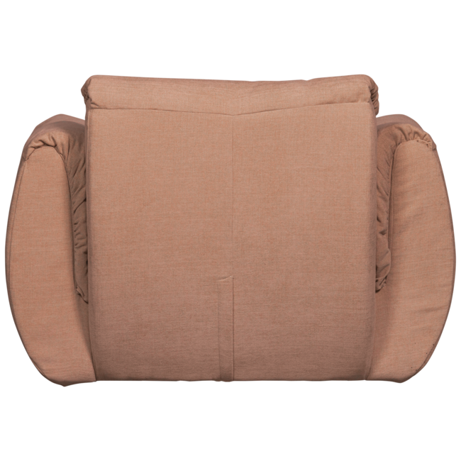 Woood Baggy draaifauteuil geweven chenille oudroze