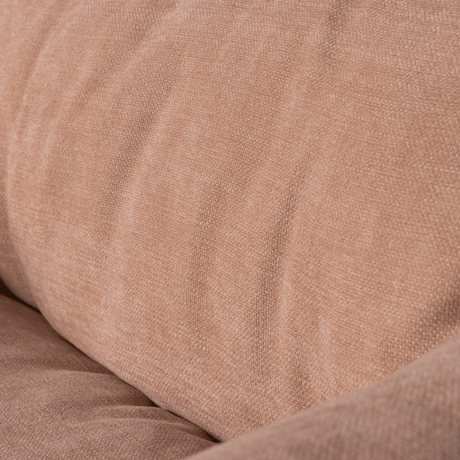 Woood Baggy draaifauteuil geweven chenille oudroze