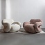 Woood Folke fauteuil chenille oudroze melange