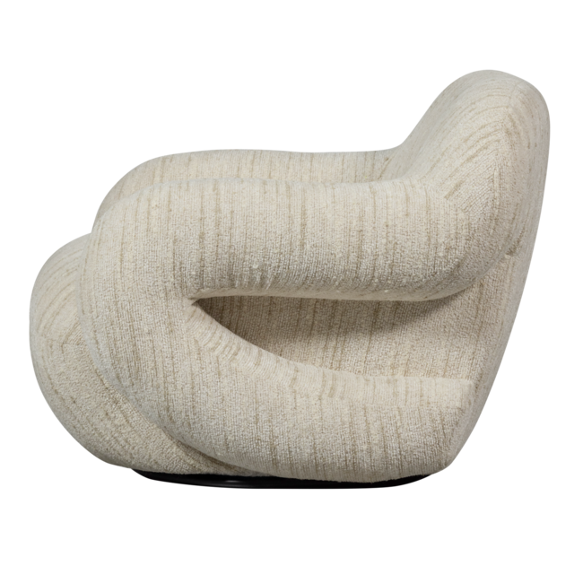 Woood Folke fauteuil chenille naturel melange