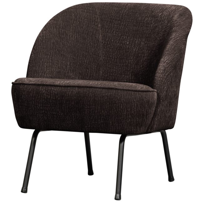 BePureHome Vogue fauteuil 3d chenille donkerbruin