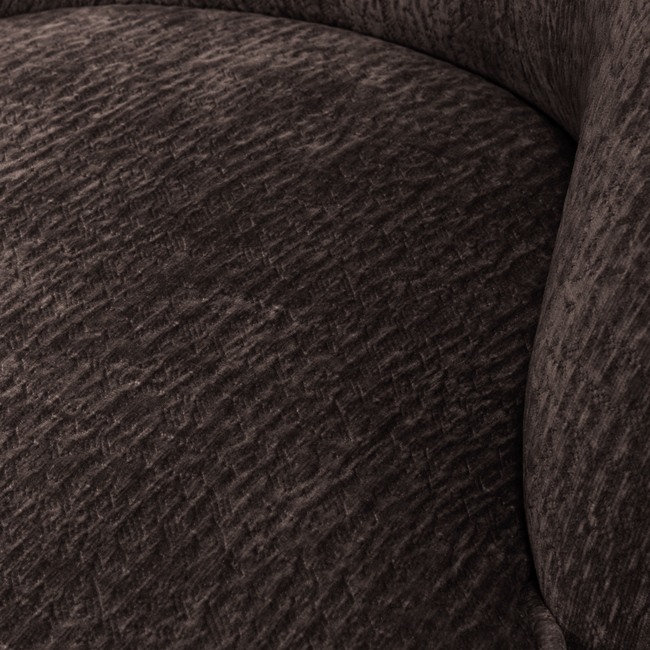 Woood Vogue fauteuil 3d chenille donkerbruin