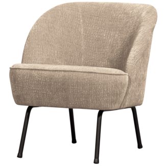 Woood Vogue fauteuil 3d chenille zand Woood Vogue fauteuil 3d chenille zand
