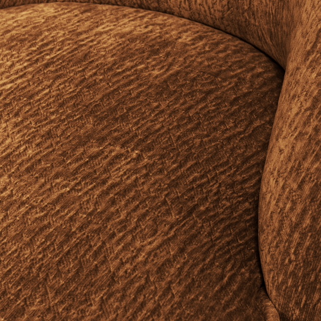 Woood Vogue fauteuil 3d chenille middenbruin