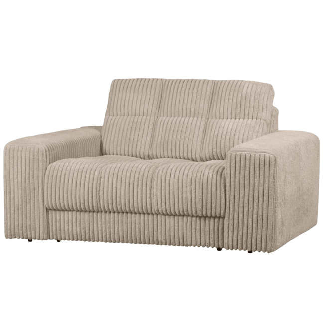 Woood Second date loveseat grove ribstof travertin