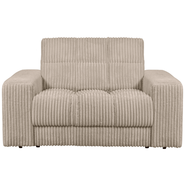 Woood Second date loveseat grove ribstof travertin