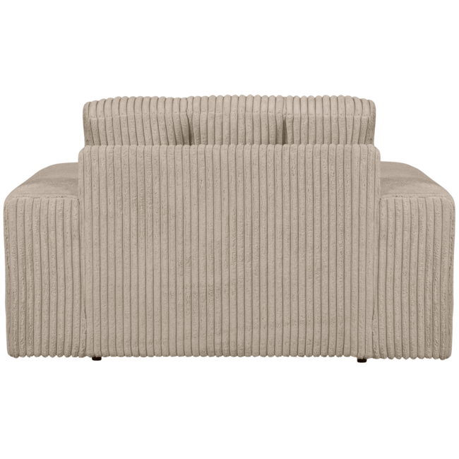 Woood Second date loveseat grove ribstof travertin