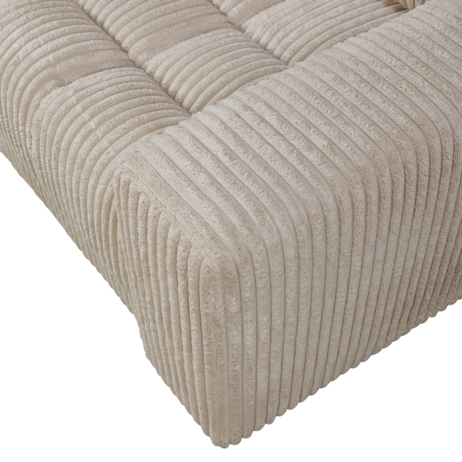 Woood Second date loveseat grove ribstof travertin