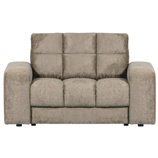 Woood Second date loveseat structure velvet wheatfield