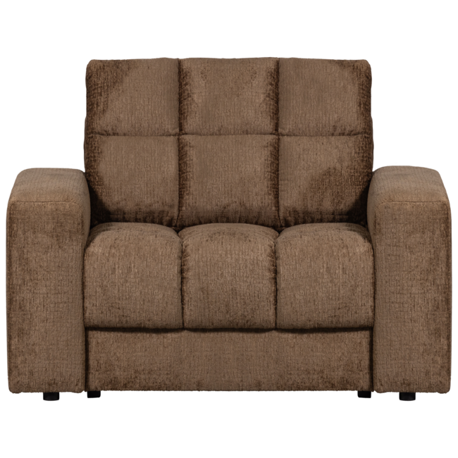 Woood Second date fauteuil structure velvet brass