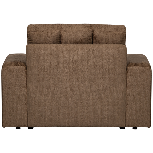 Woood Second date fauteuil structure velvet brass