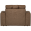 Woood Second date fauteuil structure velvet brass